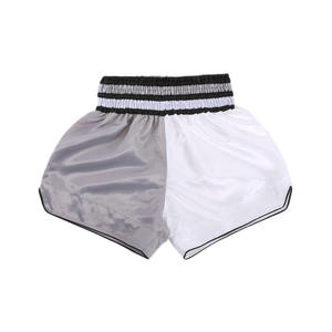 Shorts de Muay Thai et de Kickboxing Grande Taille de Qualité Supérieure, Style Urbain, Motif Uni, Polyester Mélangé, Sérigraphie sur Soie Satinée - Product Image 6