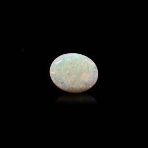 Natural Fire Opal Loose Gemstone 4.6 Carat Certified Yellow White Faceted 30mm - Product Image 1