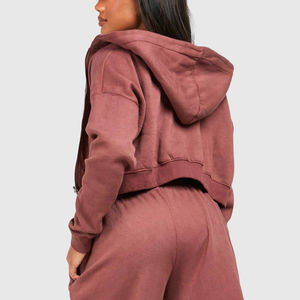 Nouvelle Collection : Ensemble Sweat à Capuche et Pantalon Bleu Ciel Délavé OEM pour Femme – Survêtement Vintage Oversize Unisexe à Épaules Tombantes - Product Image 5