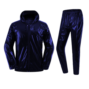 Ensemble de survêtement de sauna à capuche personnalisé pour hommes, imperméable, pour la perte de poids, la gym, le fitness et l'entraînement, vente en gros - Product Image 6