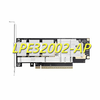Adaptateur de bus hôte Emulex SFP+ double port 32 Gb FC PCIe Express 3.0 Fibre Channel LPE32002-AP MMF Optique LC SFP+ Gen6 pour serveur/PC