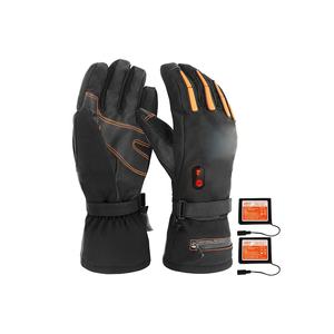 Guantes de Motocicleta para Invierno, Calentadores de Manos, Deportes al Aire Libre, Esquí, Ciclismo, Impermeables, Eléctricos, Recargables, de Cuero - Product Image 1