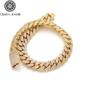สร้อยคอผู้ชาย Charm_Jewells ประดับโมอิสซาไนต์ ชุบทอง 14K โซ่เงินแบบเชื่อมต่อ สไตล์ฮิปฮอป ฝังเพชรเม็ดเล็กทรงเหลี่ยมเจียระไน ได้รับการรับรองจาก IGI - Product Image 2