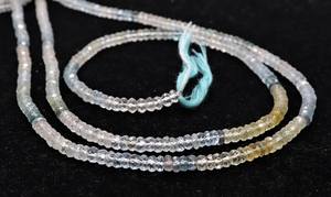 Cuentas facetadas de aguamarina musgosa AAA de 4 mm, cuentas de piedras preciosas de aguamarina musgosa, cuentas redondas de aguamarina azul para la fabricación de joyas - Product Image 5