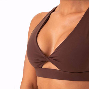 Conjunto de Yoga para Mujer, Ecológico, Transpirable y Ligero, con Sujetador Deportivo con Diseño Cruzado y Leggings de Cintura Alta Elástica, 2 Piezas - Product Image 4