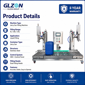 Machine de remplissage de bidons Jerry Can 5L <span class=keywords><strong>20L</strong></span> 25L pour liquides chimiques, détergents, huiles, acides et résines - Product Image 2