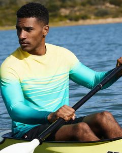 Chemises de pêche à manches longues pour hommes, chemise de performance à dégradé de couleurs, UPF 50, anti-UV, respirante, vêtements de pêche, vêtements de sport de plein air - Product Image 5