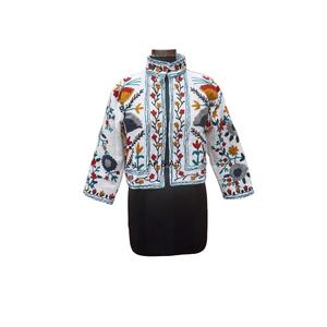 Chaqueta Suzani de Algodón para Mujer con Bordado Floral Suzani, Chaqueta Corta con Idea de Regalo - Product Image 1