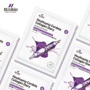Mascarilla Facial BIAIfekt Coreana con Colágeno de Heartleaf, Antiacné, Cuidado de Poros, Blanqueadora, Ampolla, 30 Días, Gauze Cell OEM K-Beauty 25ml - Product Image 1