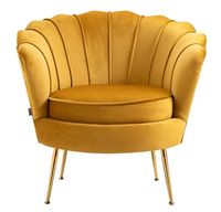 Fauteuil d'appoint rond capitonné en velours de luxe, chaise individuelle moderne avec pieds en bois et accoudoir unique pour salon