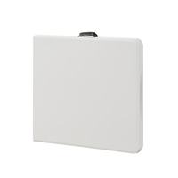 Table pliante moderne en plastique blanc, robuste et légère, pour événements extérieurs, banquets, facile à nettoyer