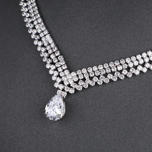 Collar de Diamantes de Oro Sólido de 14K de Estilo Vintage, Unisex, de Lujo, Corte Brillante Redondo, Certificado por IGI, Joyería para Bodas - Product Image 3