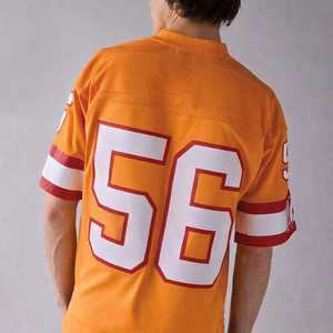 Maillot de football américain tendance personnalisé par sublimation, design haut de gamme, logo brodé, coupe oversize, style streetwear - Product Image 3