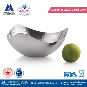 Tazón Decorativo de Acero Inoxidable Martillado a Mano / Tazón para Frutas - Product Image 2