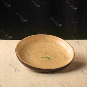 2025 assiettes en bambou vietnamien faites à la main vie durable écologique harmonie parfaite beauté durabilité assiette plat pour les fêtes - Product Image 2