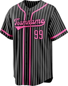 Maillot de baseball respirant grande taille à col en V et manches courtes, imprimé sur le devant, 100 % polyester, haute qualité, pour commandes d'équipes, Star - Product Image 5