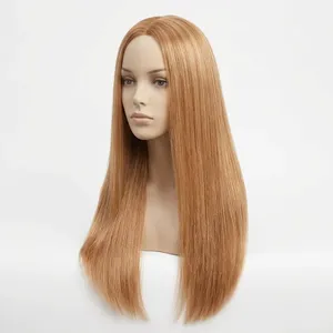 วิกผมแท้แบบเต็มศีรษะ 100% เรมี่ เวฟท์ สเตรท ไฮไลท์ สีน้ำตาลน้ำผึ้ง ผมยาว เนื้อผมเป็นลอนธรรมชาติ สามารถปรับแต่งได้ - Product Image 2