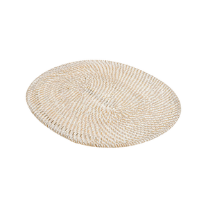 High-quality Eco-friendly Oval Rattan Wicker <b>Table</b> Placemat Handwoven Embroidery Customized Color Logo Wedding Home <b>Dining</b> - Product Image 3