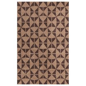 Tapis géométrique de qualité supérieure en laine/viscose tufté à la main / Beige, adapté aux animaux domestiques, antidérapant, à prix avantageux INDIAN TEXTILES H/L - Product Image 2