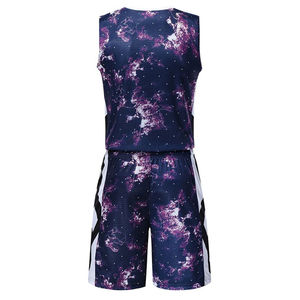 Conjunto de Camiseta de Baloncesto para Hombre Elite Vanguard International, Estampado Galaxia, 100% Poliéster, Ligero, Transpirable, Ropa Deportiva para Adultos - Product Image 2