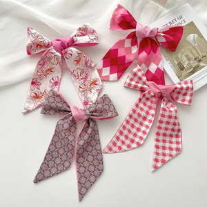 Pañuelo de satén de seda para mujer, banda para el pelo, pañuelo para el cuello, cinta para asa de bolso, accesorios para el cabello - Product Image 1