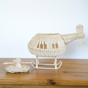 Grands avions jouets faits à la main à vendre, jouets imaginatifs pour enfants, prix bas, avion en rotin - Product Image 5