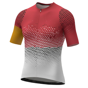 Rapid-Dry Breathable Cycling Jersey 160g Spandex Polyester Automated Cutting Seamless Short Sleeve Heat-Transfer Printed Men - Product Image 3