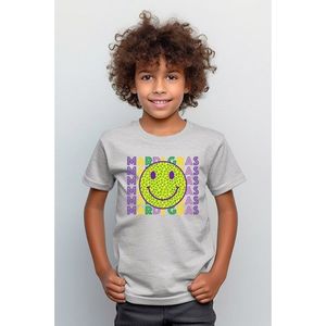 เสื้อยืดมาร์ดิกราส์ สไมล์ ที สำหรับผู้ชายไซส์ใหญ่ - Product Image 1