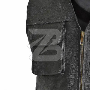 Chaqueta de Motocicleta de Cuero Ecológico Reversible e Impermeable para Hombre, Personalizable, con Cierre de Cremallera, Talla Grande para la Temporada de Invierno - Product Image 5