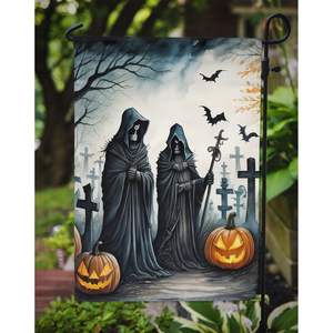Faucheuse Halloween Jardin Drapeau Spooky Décoratif Cour Bannière pour Boîte Aux Lettres Patio Oeuvre Fleur Lits Multicolore Jardin Taille - Product Image 3