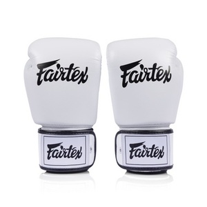 ถุงมือชกมวย Fairtex คุณภาพสูง โลโก้สั่งทำได้ สายรัดปรับได้ หนังวัวแท้ สำหรับมืออาชีพ MMA ซานด้า ฝึกซ้อม - Product Image 5