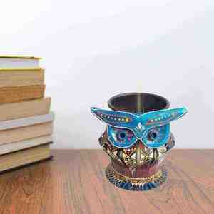 Portavelas de Diseño de Búho Hecho a Mano, Soporte de Vela de Búho Premium Hecho a Mano, Lámpara Elegante para el Hogar y Regalos - Product Image 3