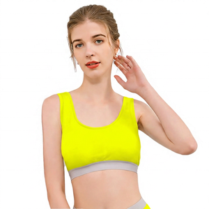 Sujetador Deportivo de Yoga para Mujer ROLEIN, Diseño Simple con Soporte Alto, Tirantes Halter, Cuello en U, Decoración de Encaje, Transpirable, Material Ecológico de Spandex/Nylon - Product Image 2