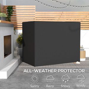 Housse de protection pour balançoire de patio 3 places en Oxford 600D, imperméable, anti-UV, protection contre la pluie, gris foncé, pour usage extérieur - Product Image 4