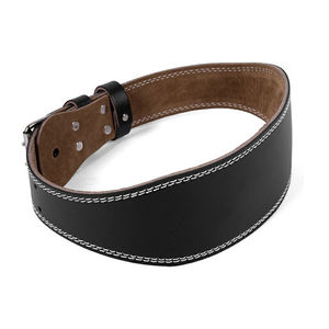 Ceinture de musculation robuste en cuir de vachette grande taille pour hommes et femmes, avec boucle antidérapante, portable, pour le soutien sportif - Product Image 4