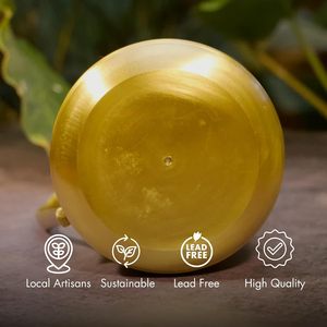 Hermosa Jarra de Agua de Latón Puro |   Contenedor para Almacenar Agua |   Regalo |   Almacenamiento |   Vajilla para Mesa de Comedor |   Estilo Vintage |   Bueno para la Salud - Product Image 5