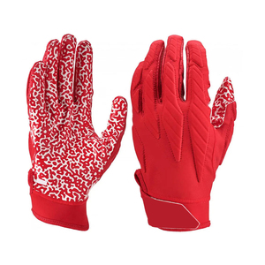 Guantes de fútbol americano de alta calidad, de poliéster, hechos en Pakistán, con agarre mejorado. - Product Image 1