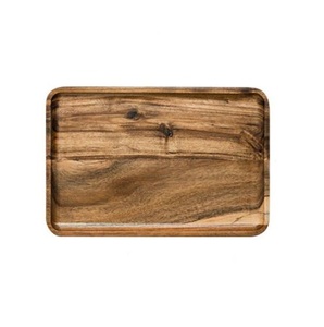 Natural Wood Serving Carrier for Morning <b>Breakfast</b> Afternoon Tea Snacks Desserts Drinks and Family Gatherings - Product Image 1