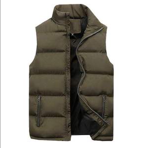 Kwalitatieve winterpuffer vest voor heren, nieuwe stijl, casual, ademend, halfmouwloos canvas bubble jack, OEM-service beschikbaar - Product Image 6