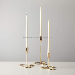 High Quality Luxury Metal <b>Lantern</b> <b>Candle</b> Stand for Ramadan and Christmas Taper <b>Candle</b> Holder 3 Pcs <b>Candle</b> Stick - Product Image 1