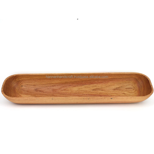 Bandeja de Servir Elegante de Madera de Lujo con Asa Blanca, Duradera, Ecológica y Personalizable para Regalo - Product Image 2
