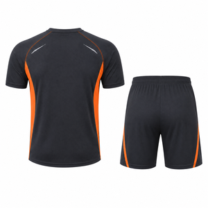 Ensemble T-shirt et short de course haute performance pour homme – Évacuation de l'humidité, entraînement athlétique, gym, fitness, vêtements de sport d'été - Product Image 2