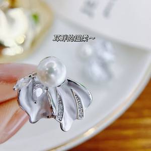 Pendientes de Clip Pequeños y Únicos con Diseño de Flores de Haitang, Flores de Viento, Nieve, Luna y Estrella, Lindos y Finos, Producto Nuevo - Product Image 5