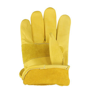 High Quality Cow Split Leather Cowhide Leather Men's Work Driver Gloves Industrial Construction Safety Working Gloves - Product Image 6