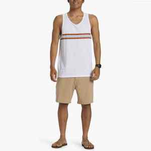 เสื้อกล้ามออกกำลังกายผู้ชายผ้าฝ้ายพิมพ์ลายระบายอากาศสำหรับฤดูร้อนพร้อมโลโก้แบบกำหนดเอง เสื้อกล้ามรัดรูปผู้ชาย - Product Image 4