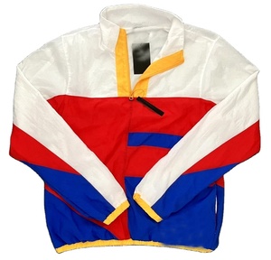 Veste de sport coupe-vent à col montant, broderie personnalisée, demi-zip, doublée, pour homme, séchage rapide, style rétro - Product Image 3