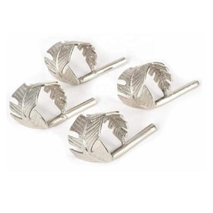 Feuille bois de cerf Design rond de serviette tissu de table ou papier rond de serviette en métal dîner Table fête cadeau Occasion et décoration de la maison - Product Image 5