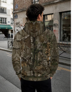 Sudadera con Capucha para Caza, Ligera, para Deportes al Aire Libre, con Bolsillo Tipo Canguro, Forro Polar Cálido - Product Image 3