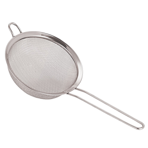 Passoire à soupe et à jus conique en acier inoxydable avec poignée en bande pour la cuisine domestique fabriquée en Inde - Product Image 5