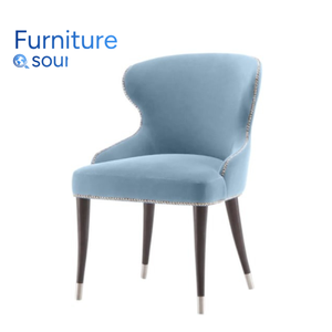 Elegante Silla de comedor-Silla de comedor de primera calidad con madera de nogal para diseño de interiores de lujo-Silla de comedor de fábrica directa - Product Image 1